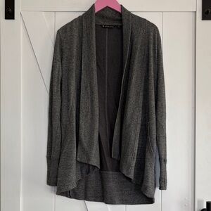 Athleta Gray Draped Cardigan